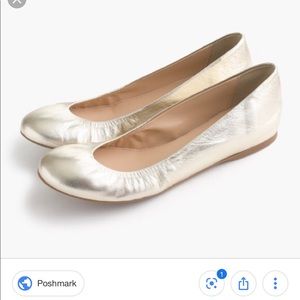 J Crew Gold ballet flats - Cece metallic flats